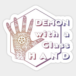 Demon with a Glass Hand Sticker